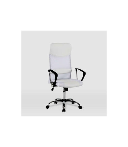 Silla De Oficina Dafne Acabado Blanco. Alto: 112.5-122cm Ancho: 60cm Fondo: 49.5cm._5