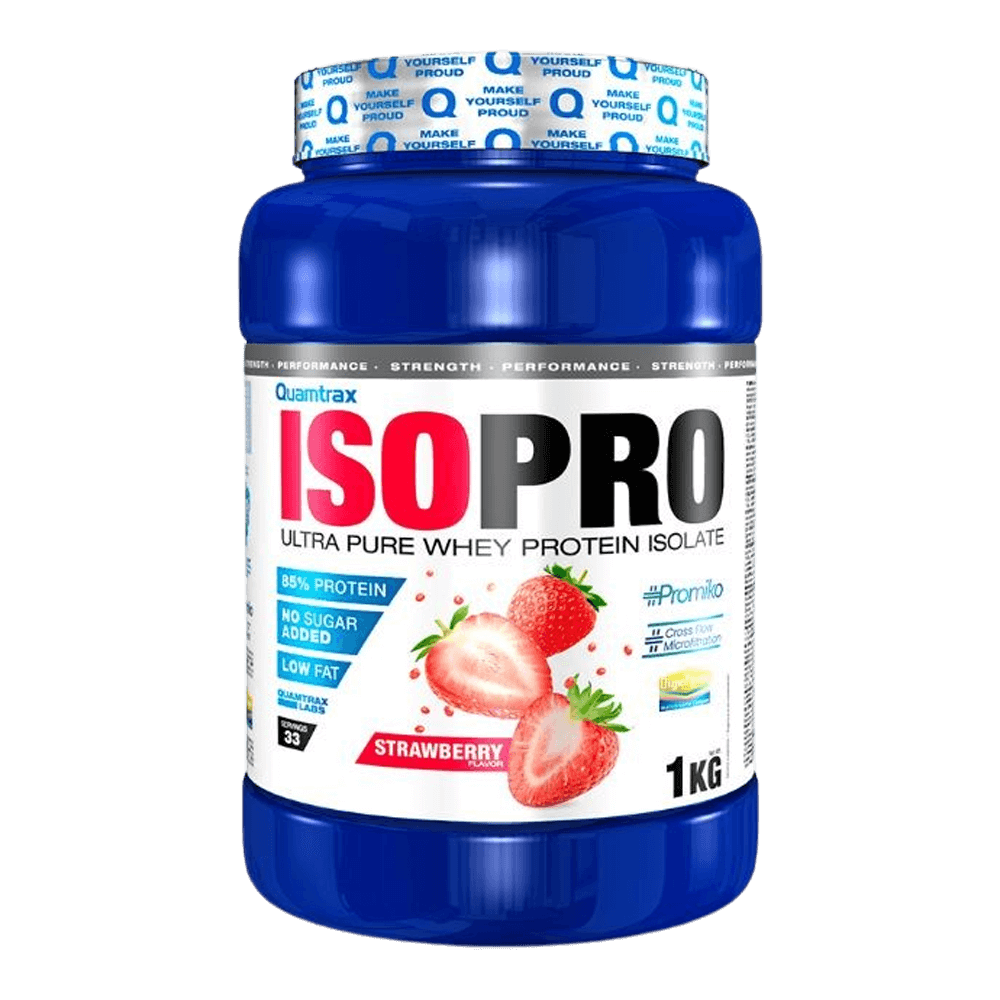 Isopro Cfm - 1kg - Fresa - Proteína De Aislado De Suero Isolate - Quamtrax_0
