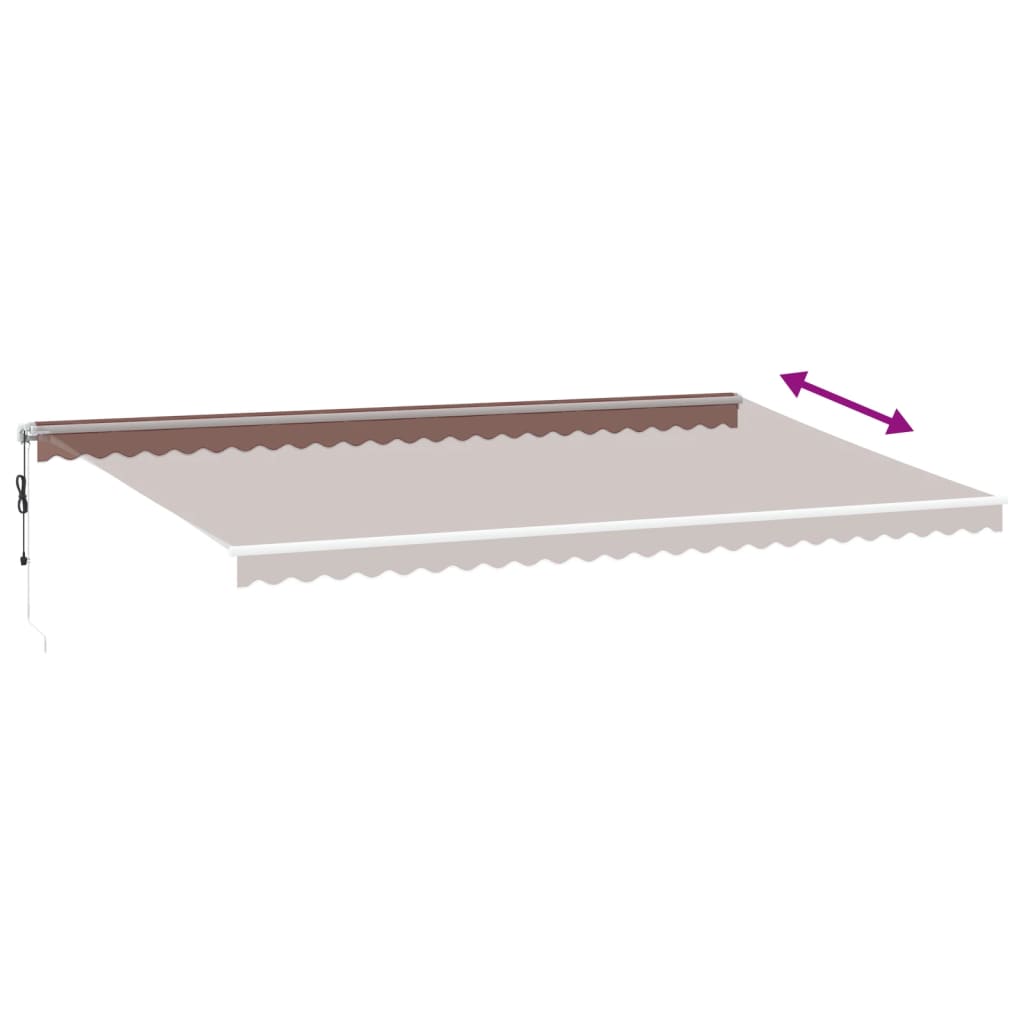 Toldo Retráctil Automático Marrón 600x350 Cm_4
