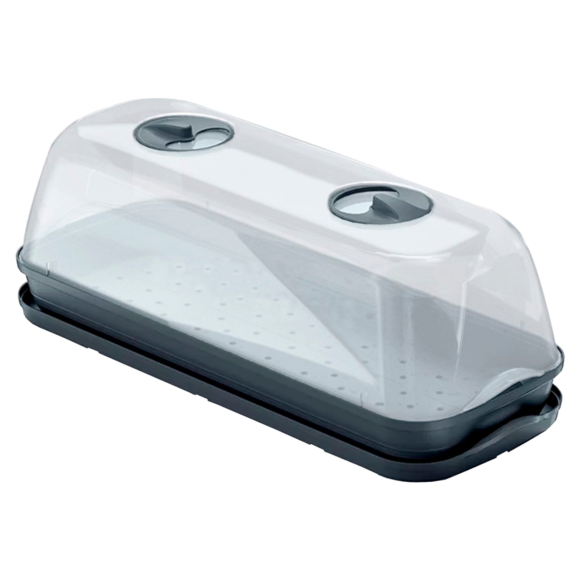 Semillero/bandeja Multiusos Con Tapa De Policarbonato Respana Table Greenhouse, Dimensiones (mm) 515x196x185, Color Antracita_0