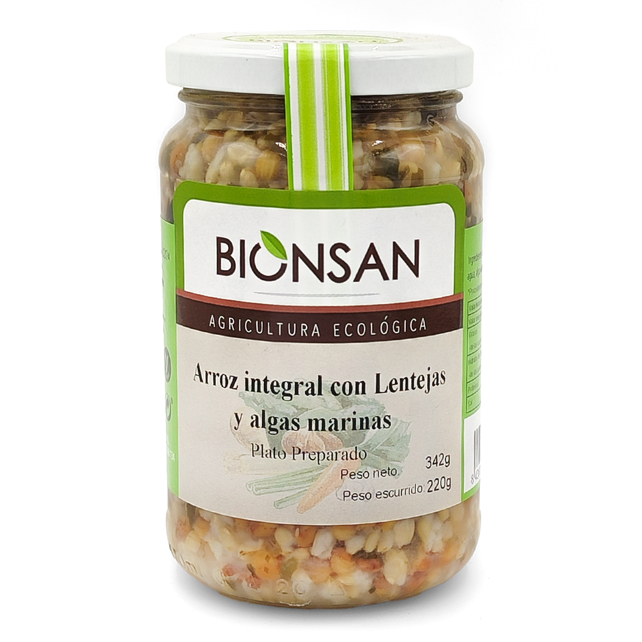 Arroz Integral Con Lentejas Y Algas  Eco Bionsan 370gr_0