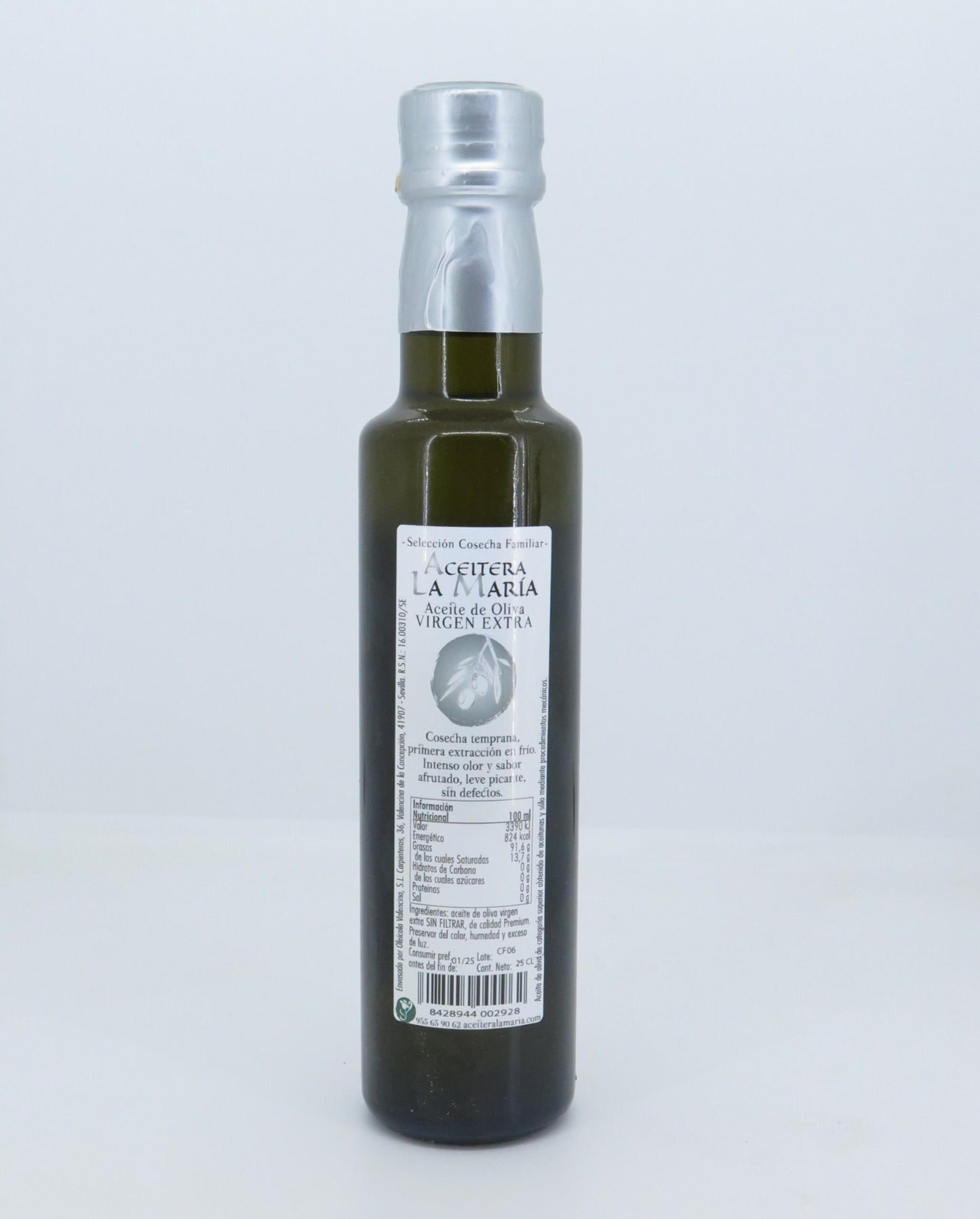 Aceite De Oliva Virgen Extra 25 Cl Cristal Cosecha Familiar 2025/2026_1