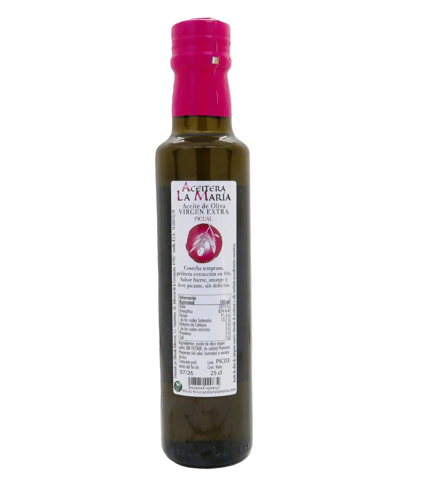 Aceite De Oliva Virgen Extra 25 Cl Cristal Picual Cosecha 2025/2026_1