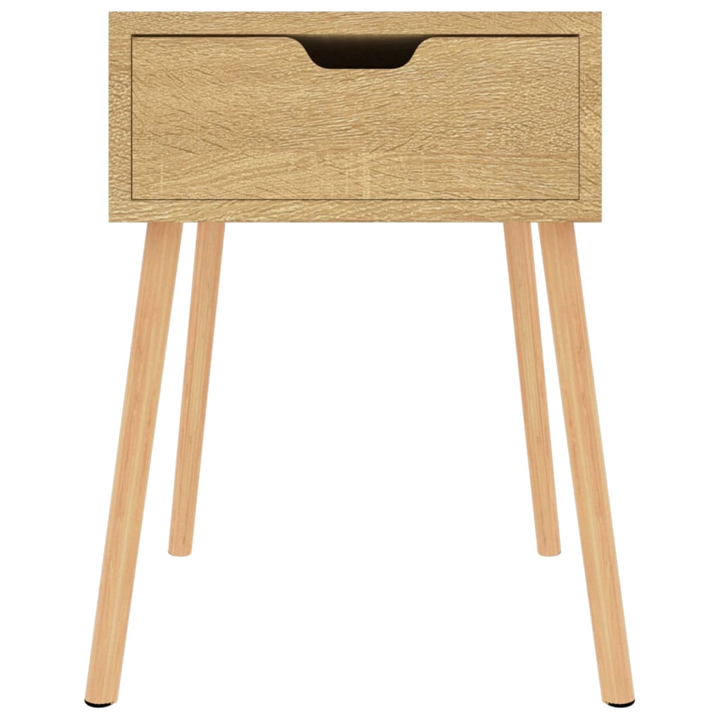 Mesita De Noche Madera De Ingeniería Roble Sonoma 40x40x56 Cm_1