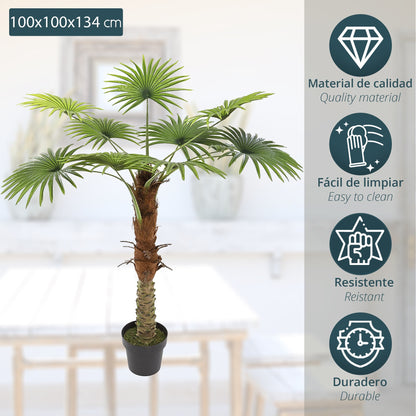 Planta Decorativa Tronco De Palmera_1