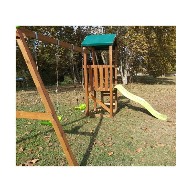 Parque Infantil Masgames Carlit M Techo De Lona Con Columpio Doble._4