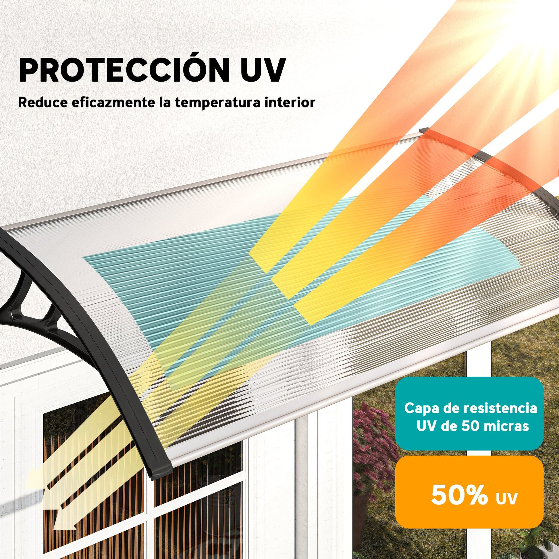 Outsunny Marquesinas Exterior Para Puertas Y Ventanas_3