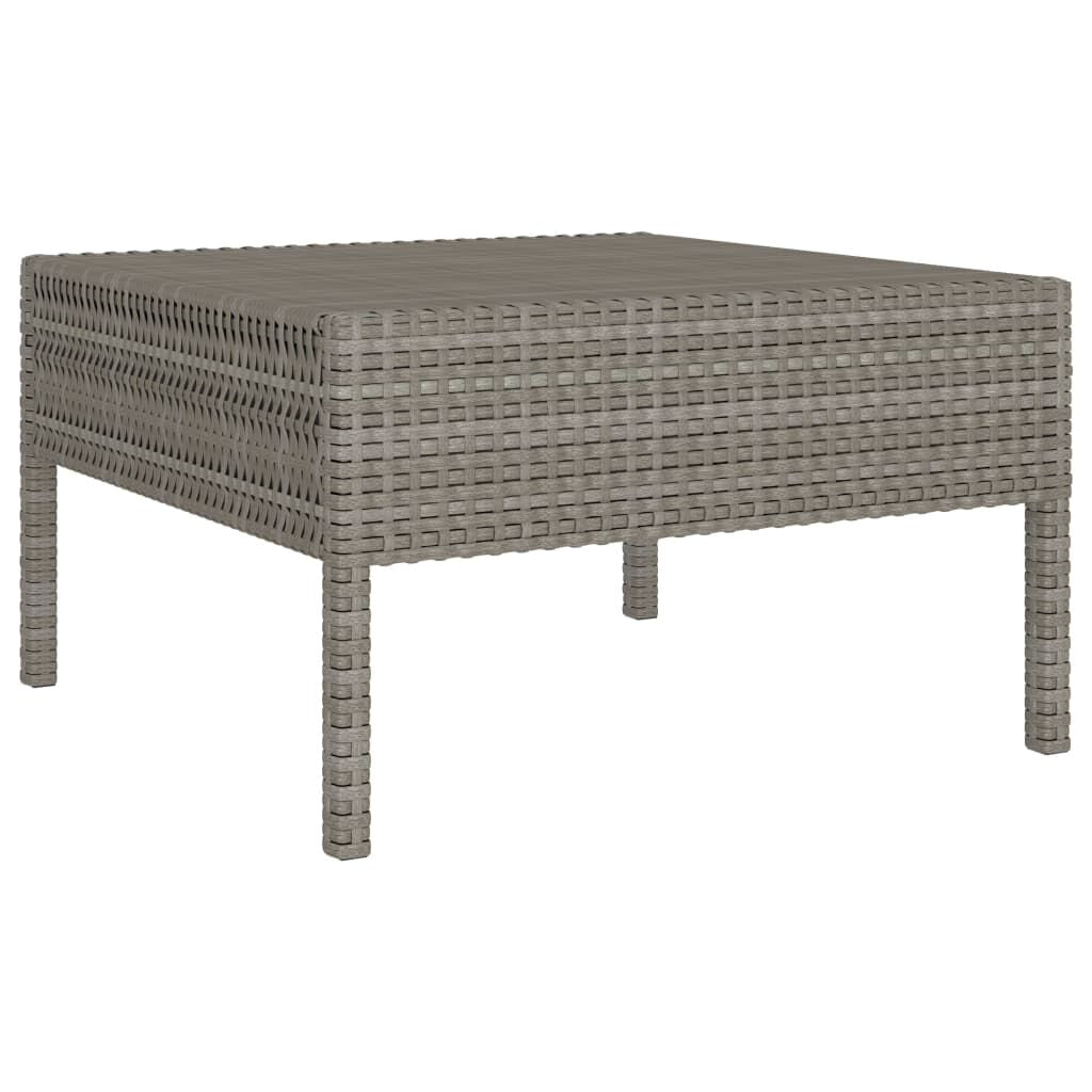 Vidaxl Set De Muebles De Jardín 2 Pzas Y Cojines Ratán Sintético Gris_3