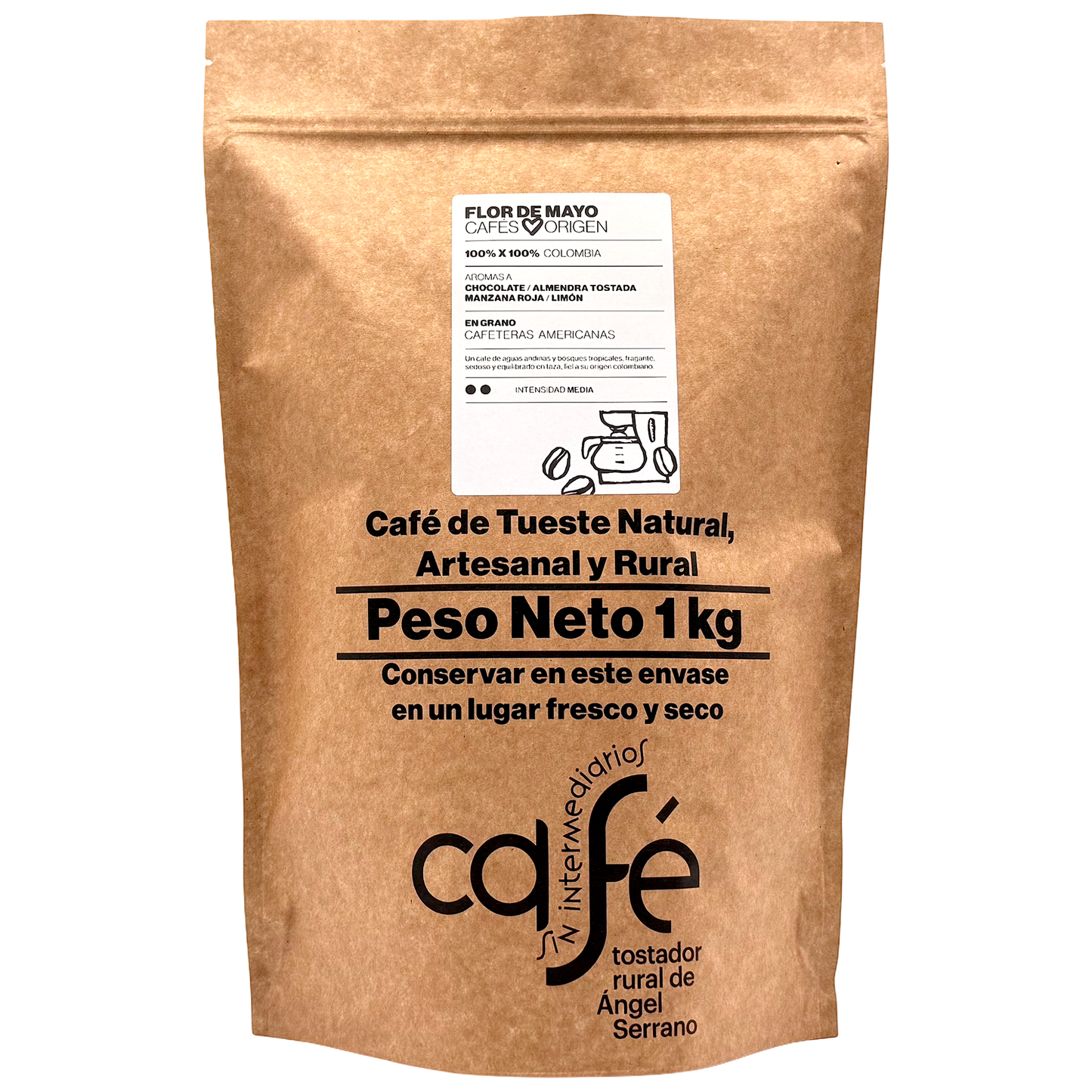 Cafe Sin Intermediarios Café Colombia Flor De Mayo En Grano Para Americana 1 Kg_0