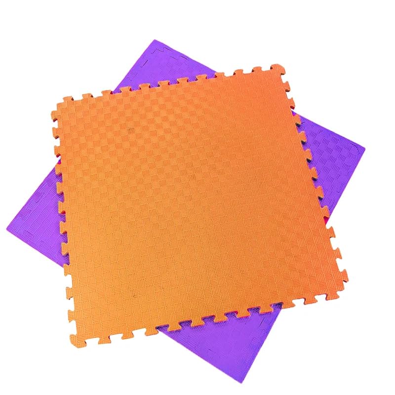 Artatami® Tatami Puzzle 1x1x20 Mm Naranja - Lila Pack Ahorro【12 Unidades】gimnasios - Fitness - Pilates - Yoga_0
