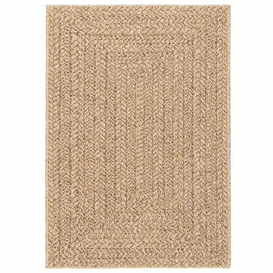 Vidaxl Alfombra Zizur Aspecto Yute Interior/exterior Beige 120x170 Cm_0