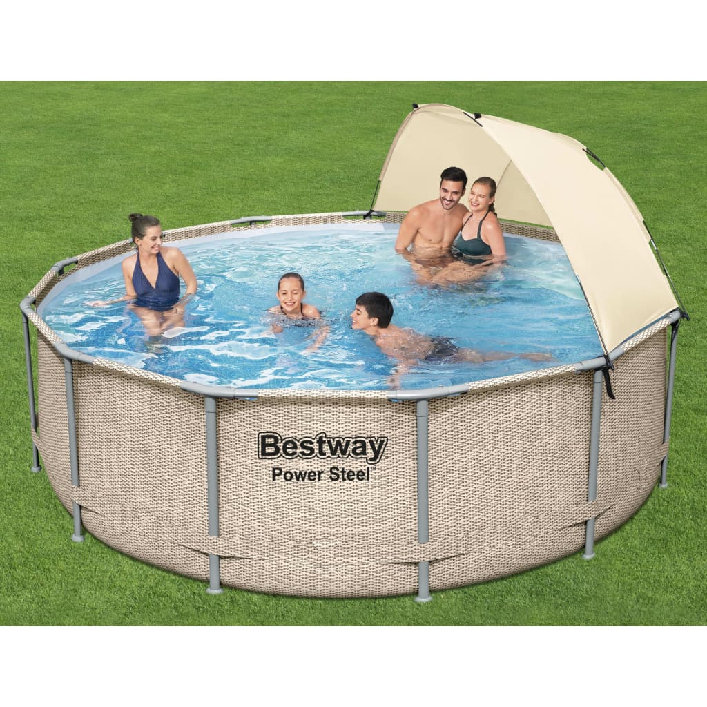 Bestway Conjunto De Piscina Con Capota Power Steel 396x107 Cm_1