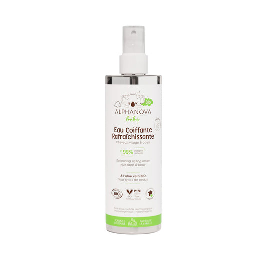 Agua de Peinado BIO Refrescante Bebé Alphanova 200 ml.