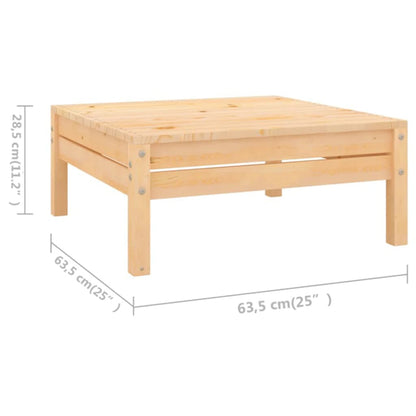 Juego De Muebles De Jardín 11 Piezas Madera Maciza De Pino / Vetonek_5