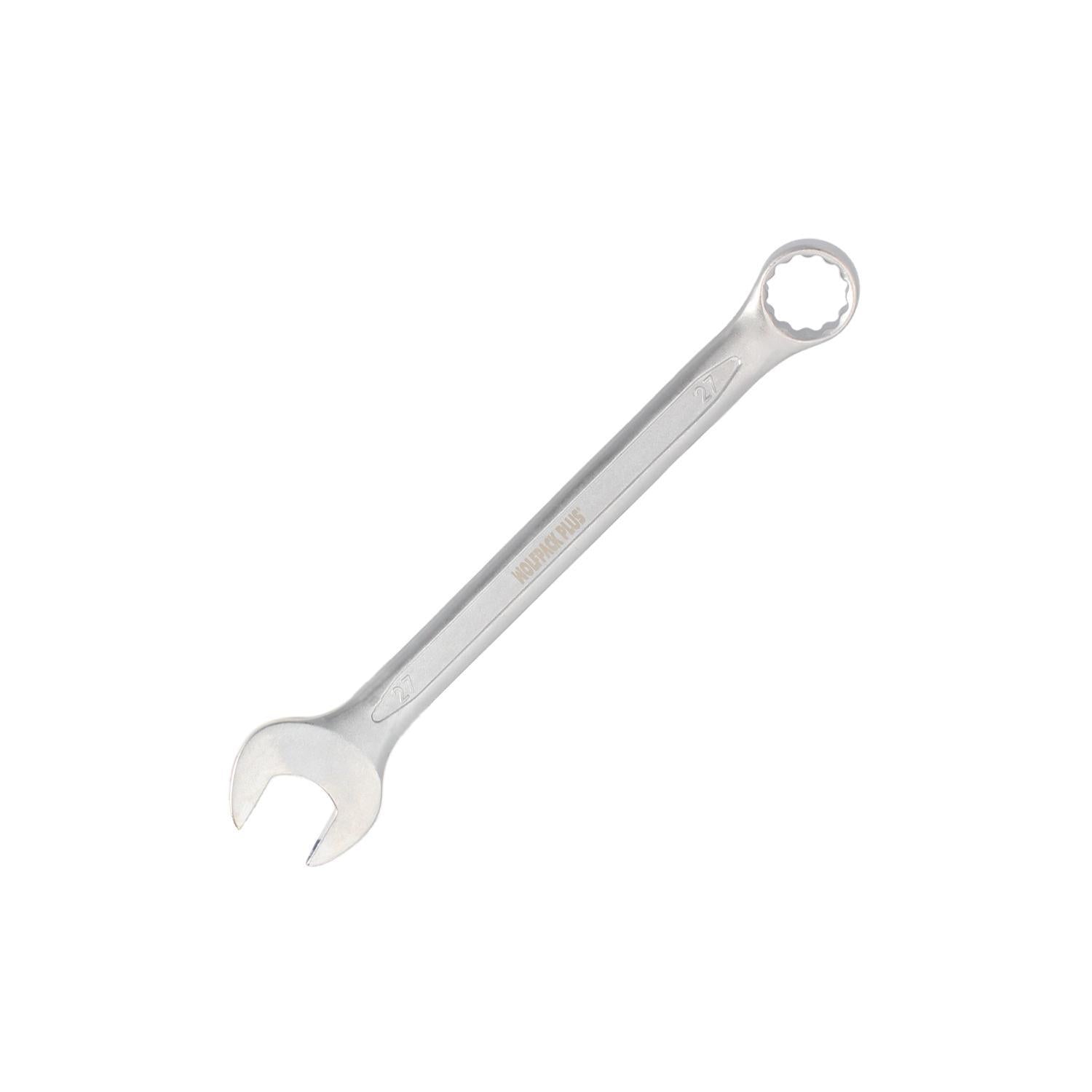 Llave Combinada Plus 27x27 Acero Cromo Vanadio Din 3113. Llave Doble Boca, Llave Fija, Llave Estrella_0