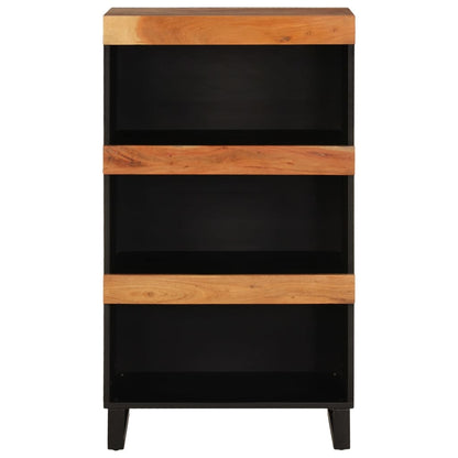 Armario Auxiliar Madera Maciza De Acacia 60x33x107 Cm_1