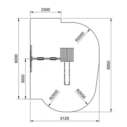 Parque Infantil Masgames Carlit L Techo De Lona Basica Con Columpio Doble.