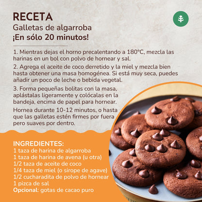 Harina de Algarroba ECO, Planeta Huerto, 250 g