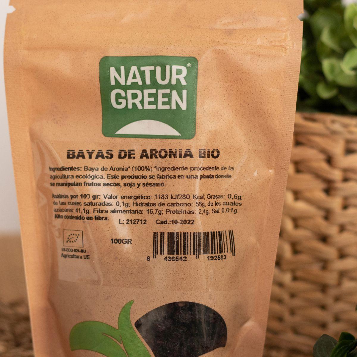 Bayas de Aronia Naturgreen 100 gr