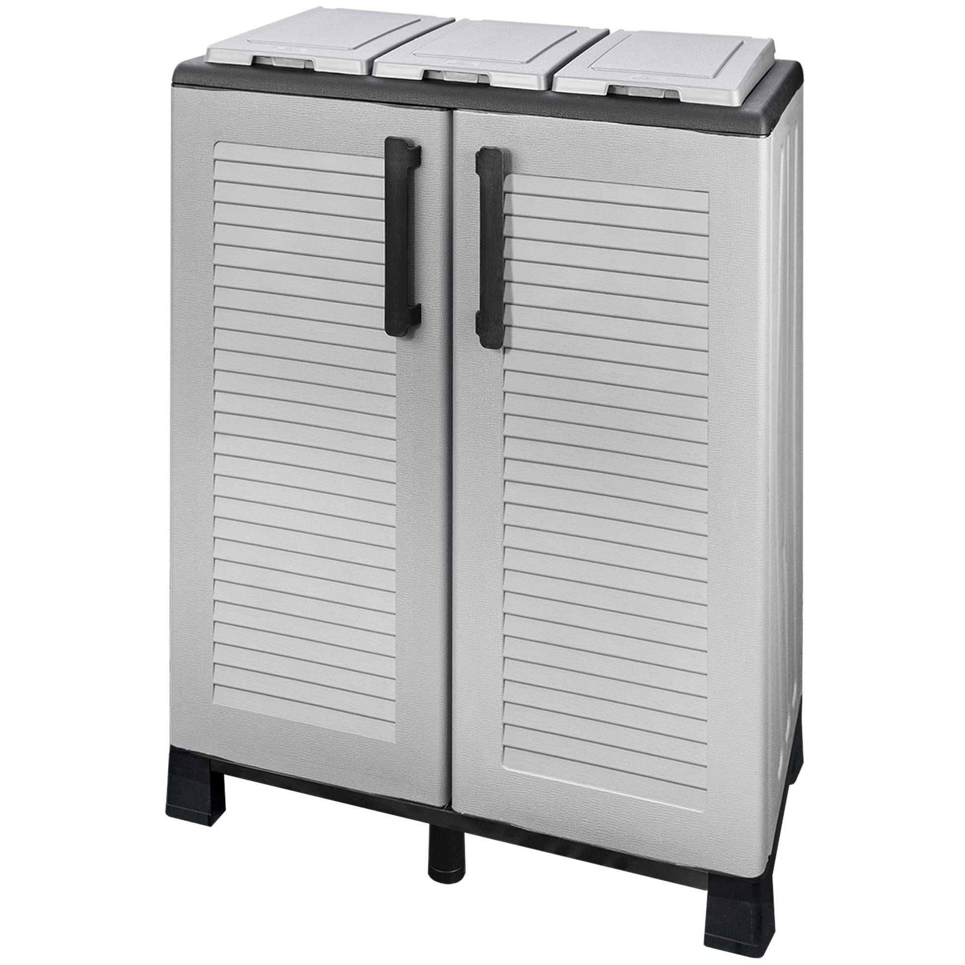 Armario De Media Altura En Polipropileno De La Linea Eco, Práctico Para Aprovechar Al Maximo El Espacio, L 680 X P370 X H 900 Mm._0