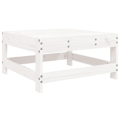 Vidaxl Juego De Sofás De Jardín 5 Piezas Madera Maciza De Pino Blanco_4