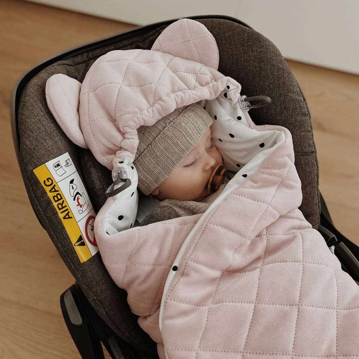 Saco Para Grupo 0 Unviersal Invierno Royal Baby Pink_4