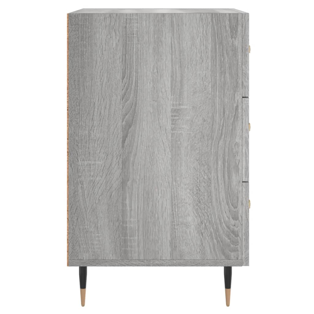 Mesita De Noche Madera De Ingeniería Gris Sonoma 40x40x66 Cm_4