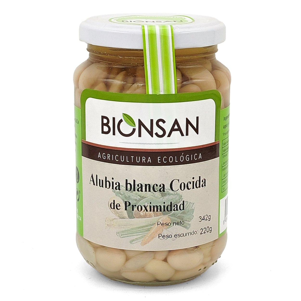 Alubias Blancas Cocidas Ecológicas 220gr_0