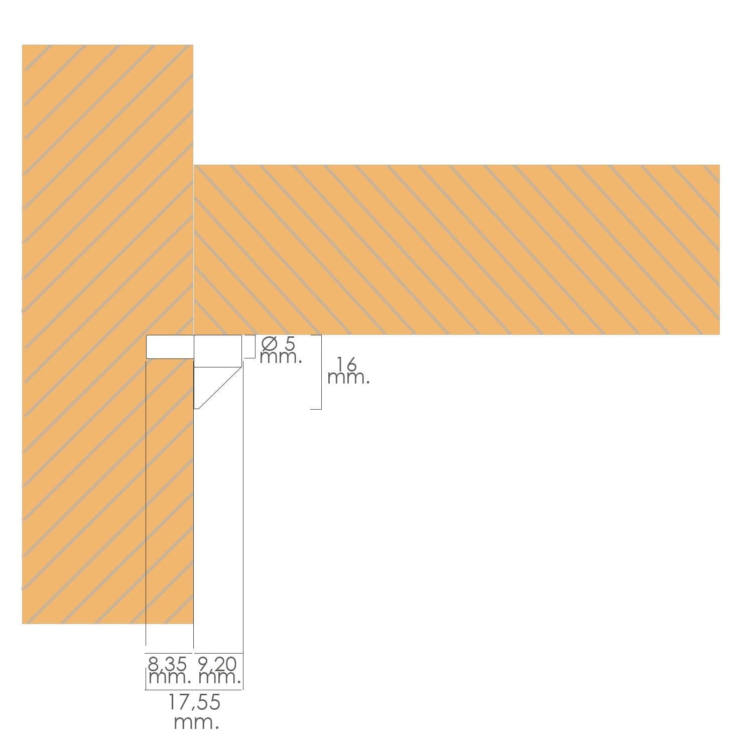 Soporte De Plastico Con Anclaje Metalico 5 Ø Mm. Para Estanterias / Estantes (caja 100 Unidades)_2
