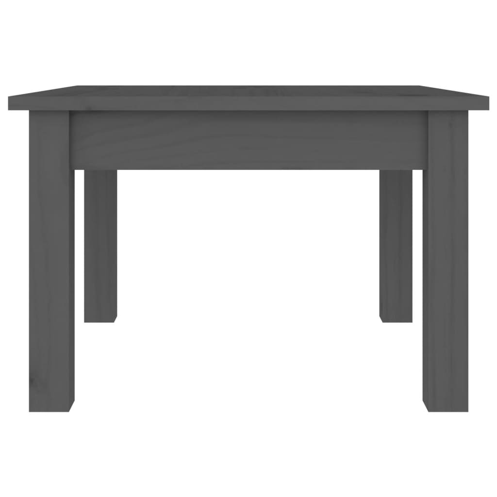 Mesa De Centro De Madera Maciza De Pino Gris 45x45x30 Cm_3