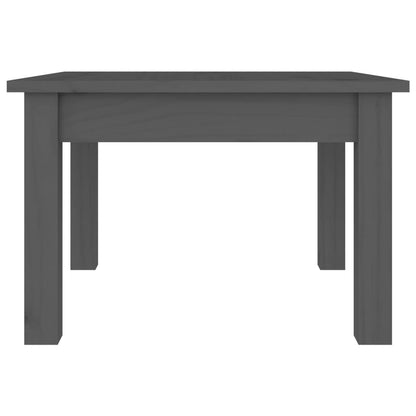 Mesa De Centro De Madera Maciza De Pino Gris 45x45x30 Cm_3