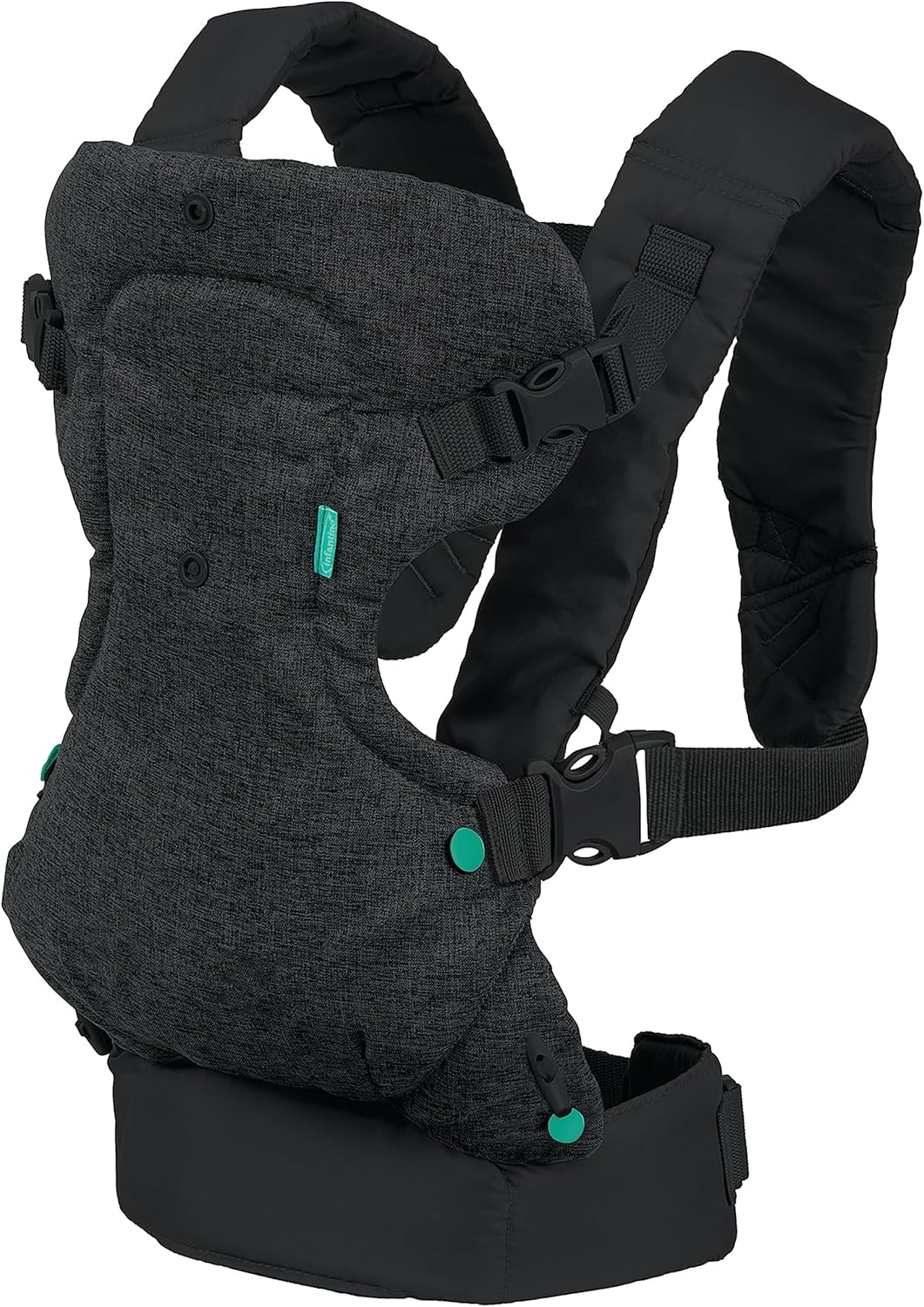 Infantino Mochila Portabebé Flip Advanced 4-en-1, Ergonómica, Convertible, Para Recién Nacidos De 3,6-14,5 Kg, Negro_0
