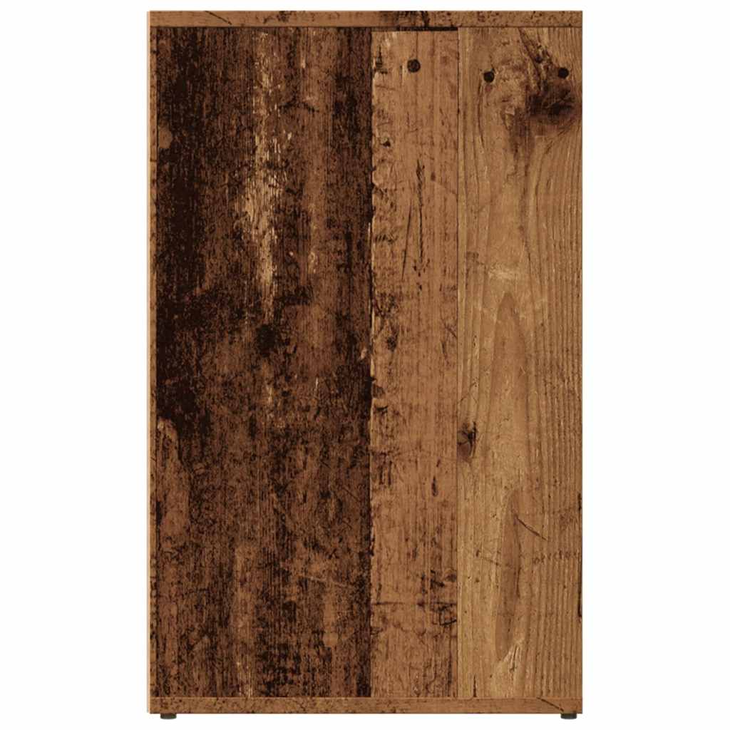 Mueble De Vestidor Madera De Ingeniería Madera Vieja 80x40x65cm_4