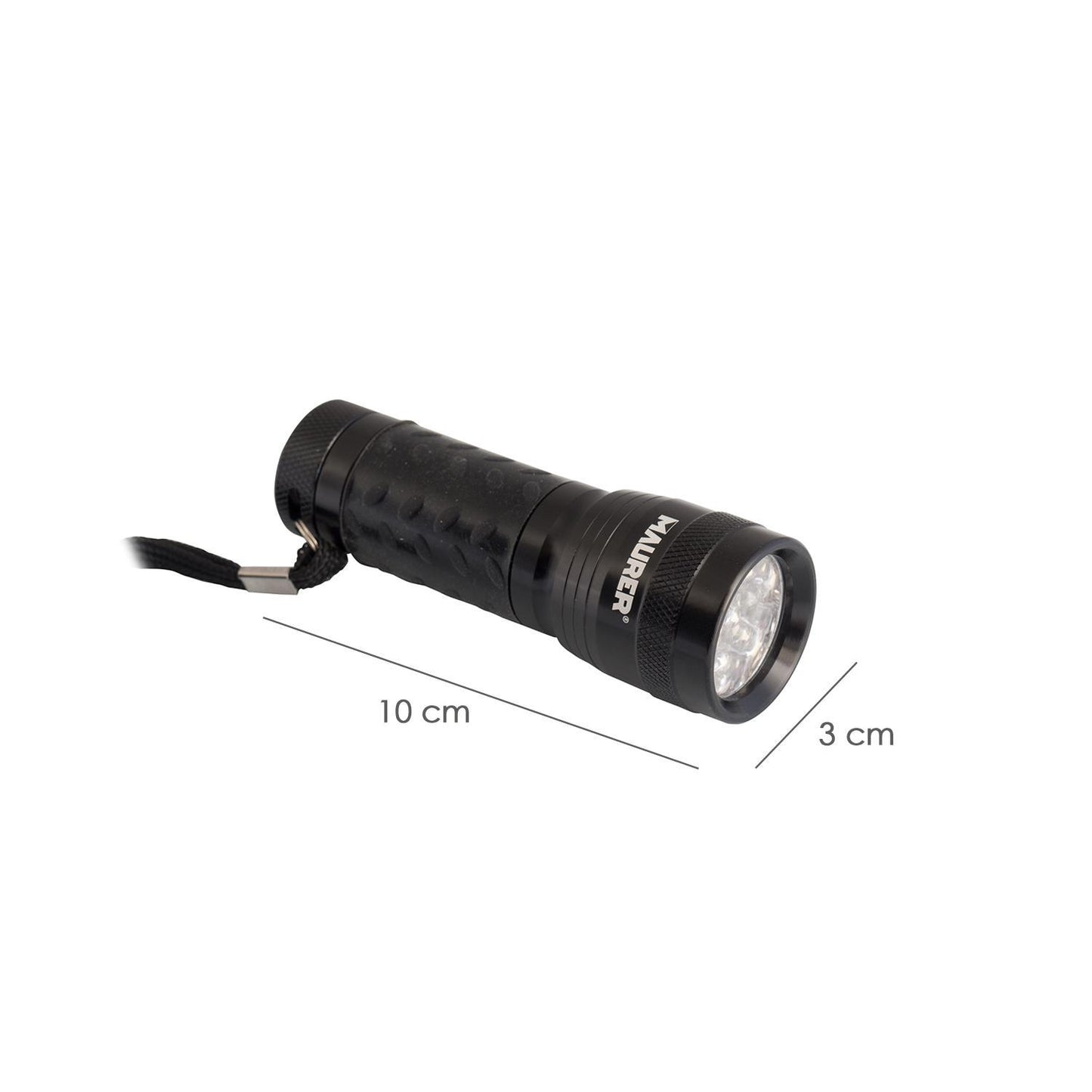 Linterna Led De Mano De Aluminio A Pilas(3 Aaa) 55 Lumenes 14 Leds Mango Engomado (expositor 12 Piezas)_1