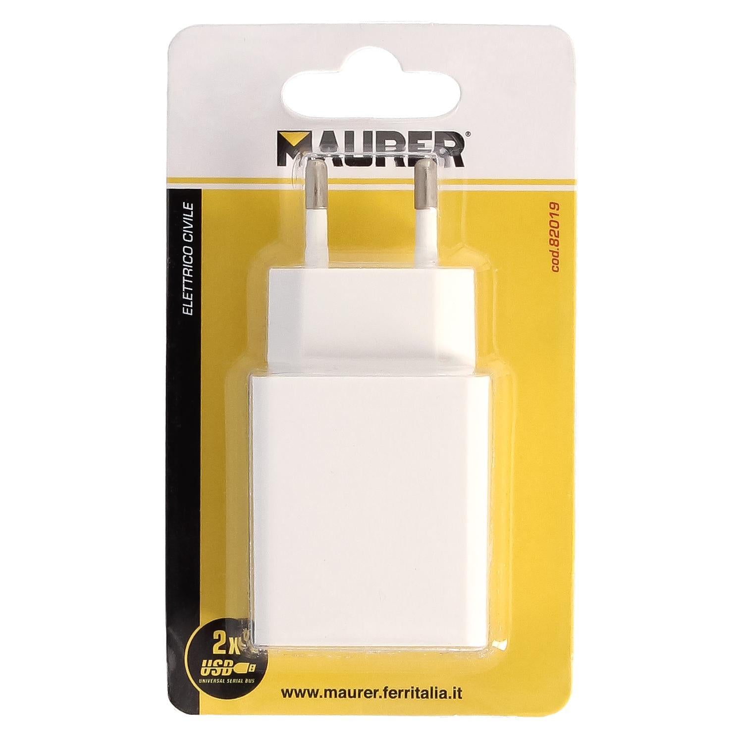 Cargador Usb Dos Tomas 2.1 Amperios. 5 V. Adaptador Enchufe Usb Cargador Usb De Pared, Android, Iphone, Smartphones, Tablets._2