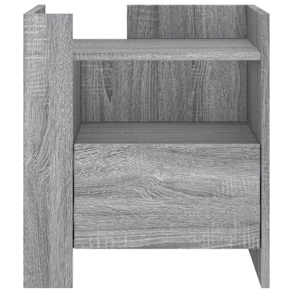 Mesita De Noche Madera De Ingeniería Gris Sonoma 45x50x50 Cm_2