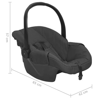 Vidaxl Sillita De Coche Para Bebés Gris Antracita 42x65x57 Cm_2