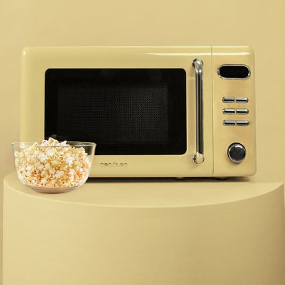 Microondas Mecánico De 20 L Proclean 3010 Retro Yellow. 700 W En 6 Niveles, Temporizador Hasta 30 Minutos, Modo Descongelación, Diseño Vintage En Am_3