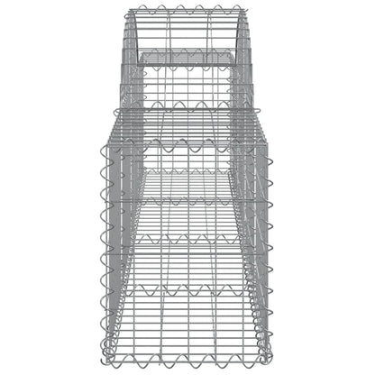 Cestas De Gaviones 12 Uds Forma De Arco Hierro 200x30x40/60 Cm_4