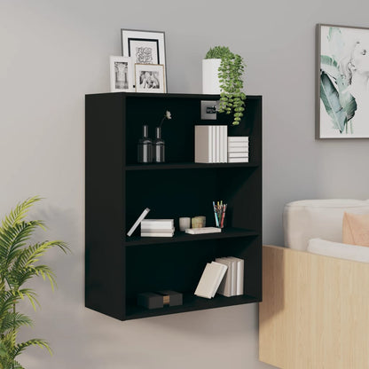 Armario Colgante De Pared Negro 69,5x32,5x90 Cm / Vetonek_4