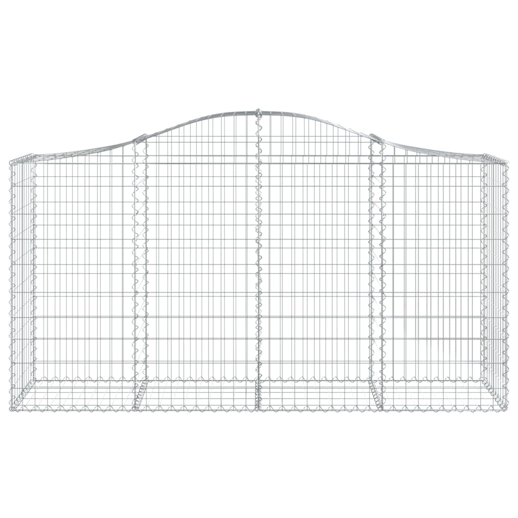 Cestas De Gaviones 10 Uds Forma De Arco Hierro 200x50x100/120cm_3