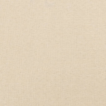 Estructura De Cama Con Cabecero De Tela Color Crema 140x190 Cm / Vetonek_4