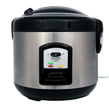 Arrocera, Cocedero De Arroz, 1,5 L, Función Cocinar Y Mantener Caliente, Apagado Automático Adler Ad6406 Plata_0