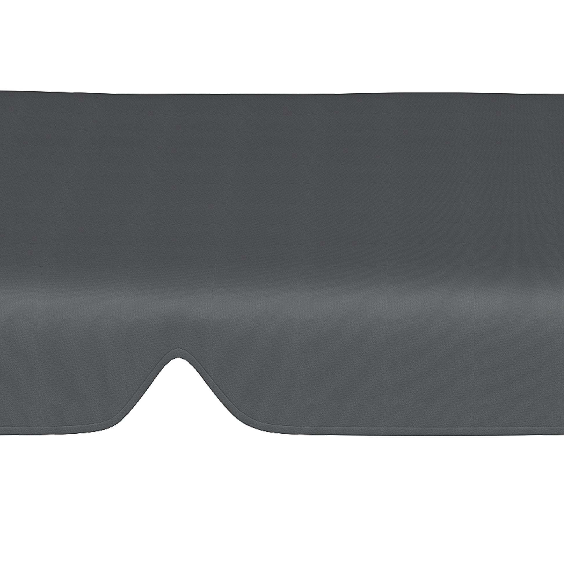 Outsunny Toldo De Repuesto Para Columpio De 3 Plazas 156x117x15 Cm Gris_4