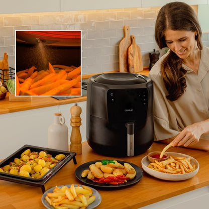 Freidora De Aire Sin Aceite De 5,5 L Cecofry Rain Air Fryer. 1550 W, Spray De Aceite Incorporado, Pulverización Automática Y Manual, Panel De Contro_3