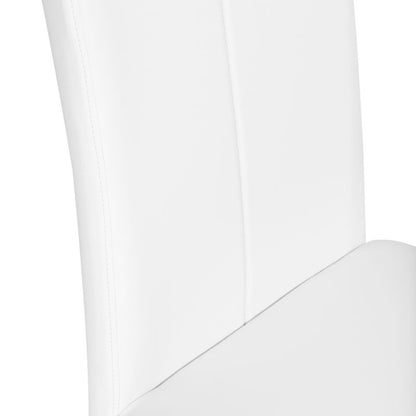 Pack 4 Sillas De Comedor Smile Símil Piel Tapizado, Blanco, 44,9 X 100 X 38_5