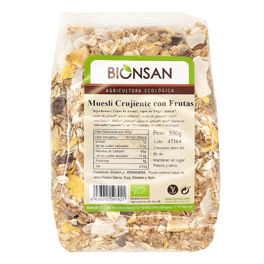 Muesli Crujiente Con Frutas Ecológico Crunchy 350gr