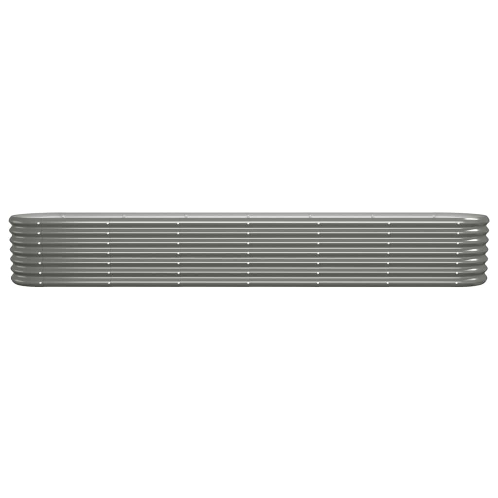 Jardinera Arriate Acero Galvanizado Gris 260x40x36 Cm_2