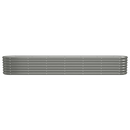 Jardinera Arriate Acero Galvanizado Gris 260x40x36 Cm_2