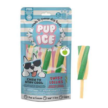 Helado Snack Para Perro Polo Twist De Manzana 3 Uds (102g) X 9 Bolsas Pup Ice._0